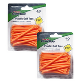 80 Pride Plastic Golf Tee: 2 3/4", 3 1/4"