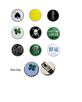 Hat Clip w/ Removable Ball Marker - Choose a Style (includes 1 clip & 2 markers)