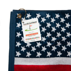 American Flag Multi-Use Sports Towel 16" x 24" - MADE IN USA!