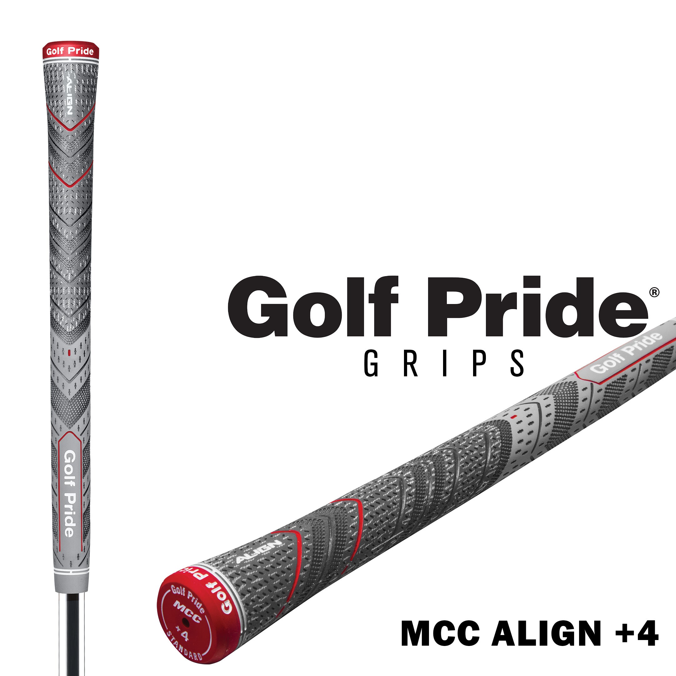 MCC Plus4 Align Golf Grip Grey Midsize top 13pcs