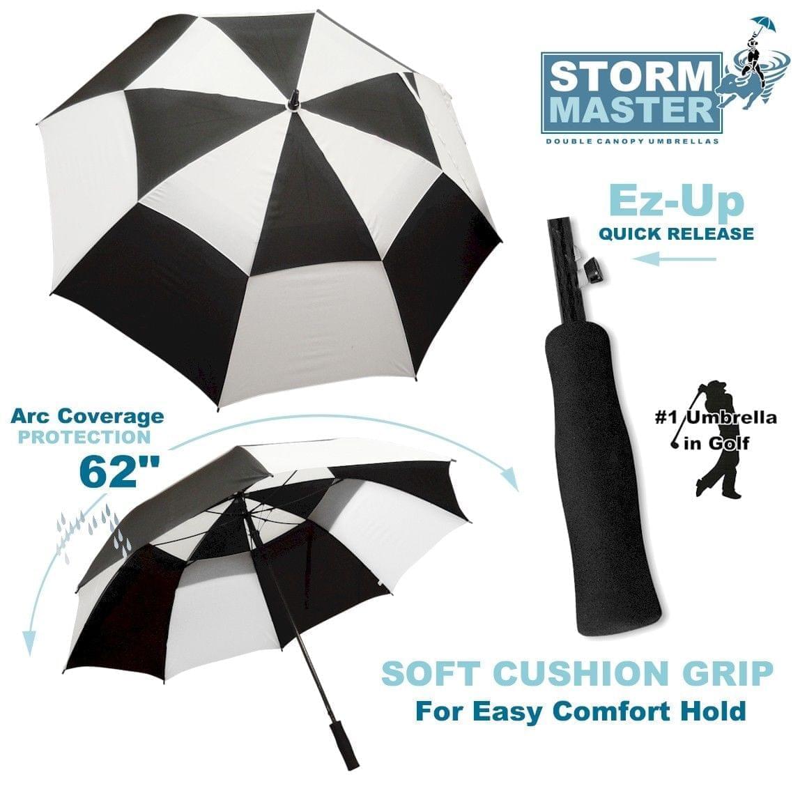 Single Canopy Auto Open Golf Umbrella by Player Supreme