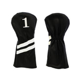 Timeless Black and White Head Covers, Driver or Fairway