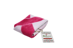 Pink Ribbon Jacquard Multi-Use Sports Towel 16" x 24" - MADE IN USA!