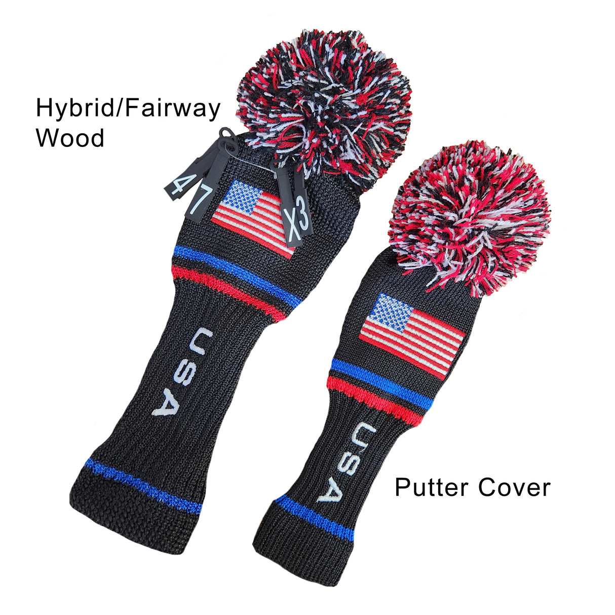 USA Pom Pom Head Cover