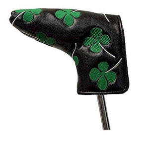 Four Leaf Clover Shamrock Golf Club Head Cover for Anser and Blade Style Putters