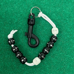Deluxe Black Rhinestone Golf Bead Score Counter - Open Package