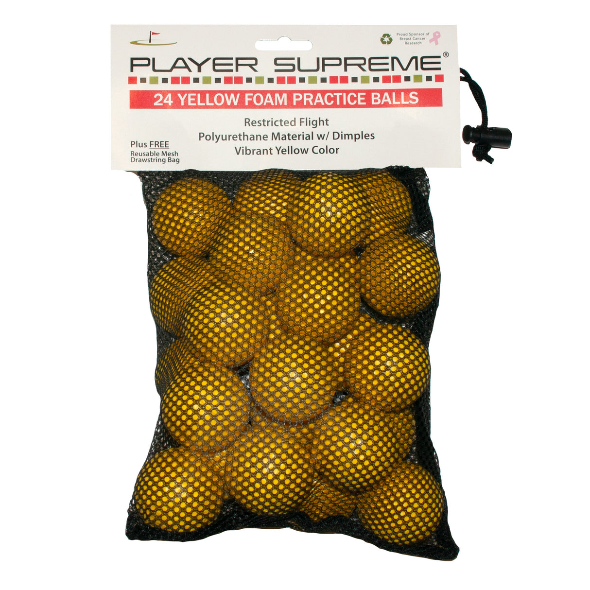 Yellow Foam Practice Golf Balls (12 or 24 count)