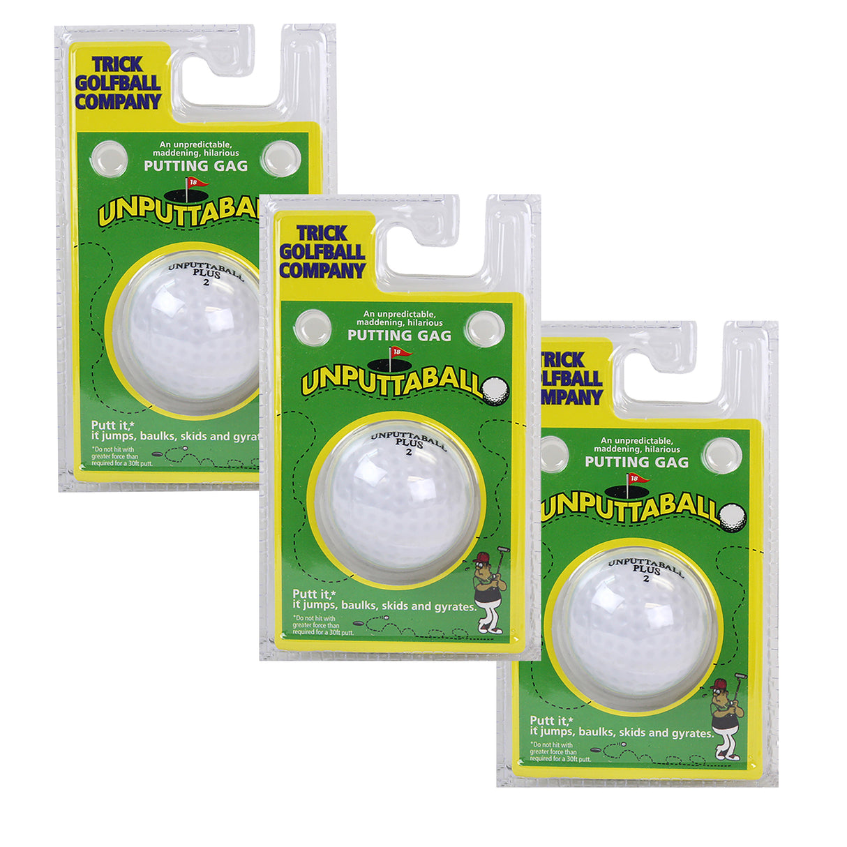 Unputtaball - Trick Golfball Company (Available in quantities of 1, 2 or 3)