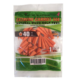 Extreme Carrot Tees / 1.5" / Natural Wood / 200 Count