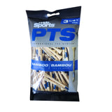 Pride Professional Tee System ProLength Plus Tee, 3 1/4", 75 Count Bag (Blue on Natural Bamboo)