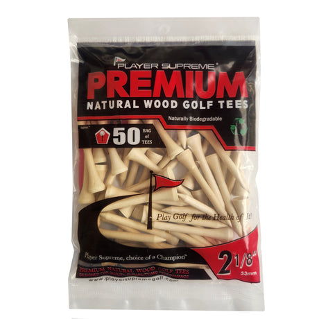 250 Premium Wood from Player Supreme Golf Tees  - Available in multiple sizes and colors