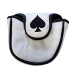 Ace of Spades Putter Cover for Heel Shafted Mallet Putters