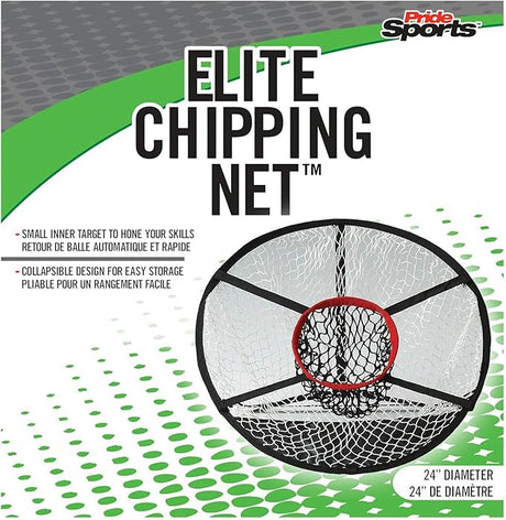 PrideSports Golf Elite Chipping Net Black and Red, 24"