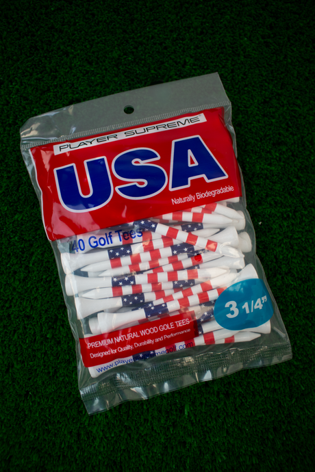 Player Supreme 80ct USA Golf Tees - 3 1/4"