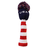 USA Stripes Pom Pom Head Cover