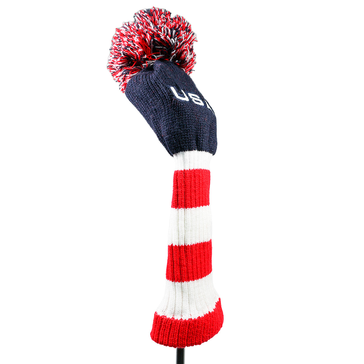 USA Stripes Pom Pom Head Cover