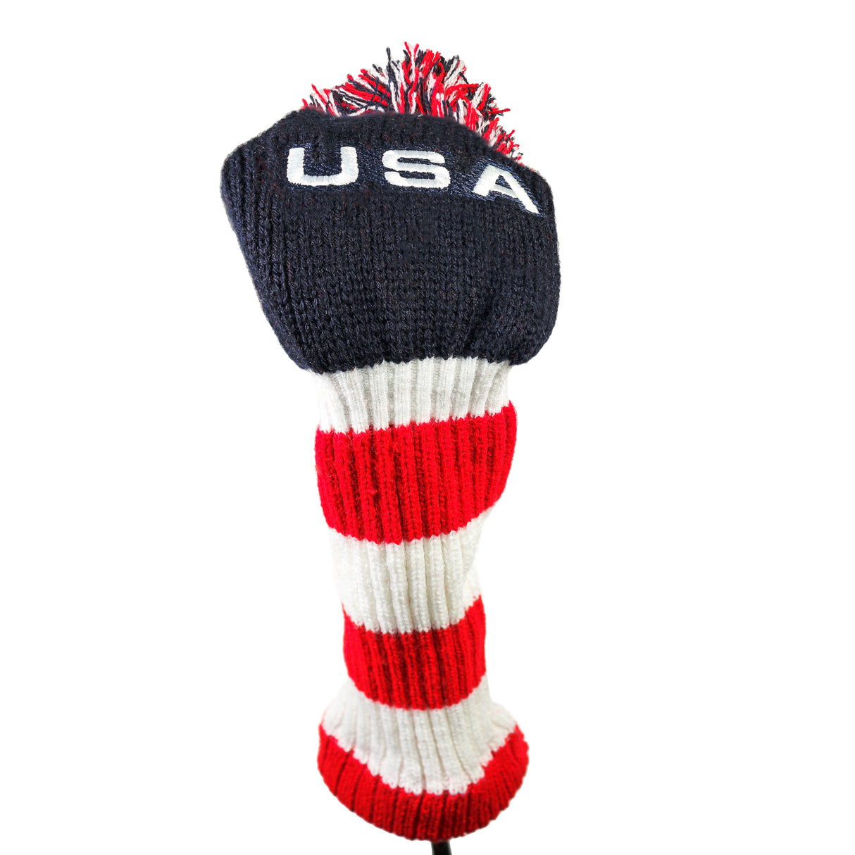 USA Stripes Pom Pom Head Cover