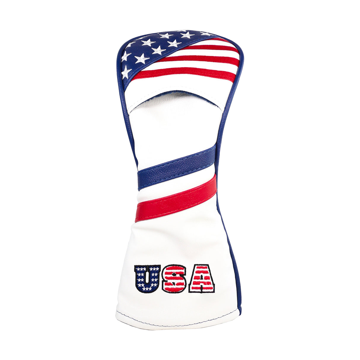 JP Lann USA Stars and Stripes Driver Fairway/Hybrid Headcover Leatherette Set 3 to 4 Pieces