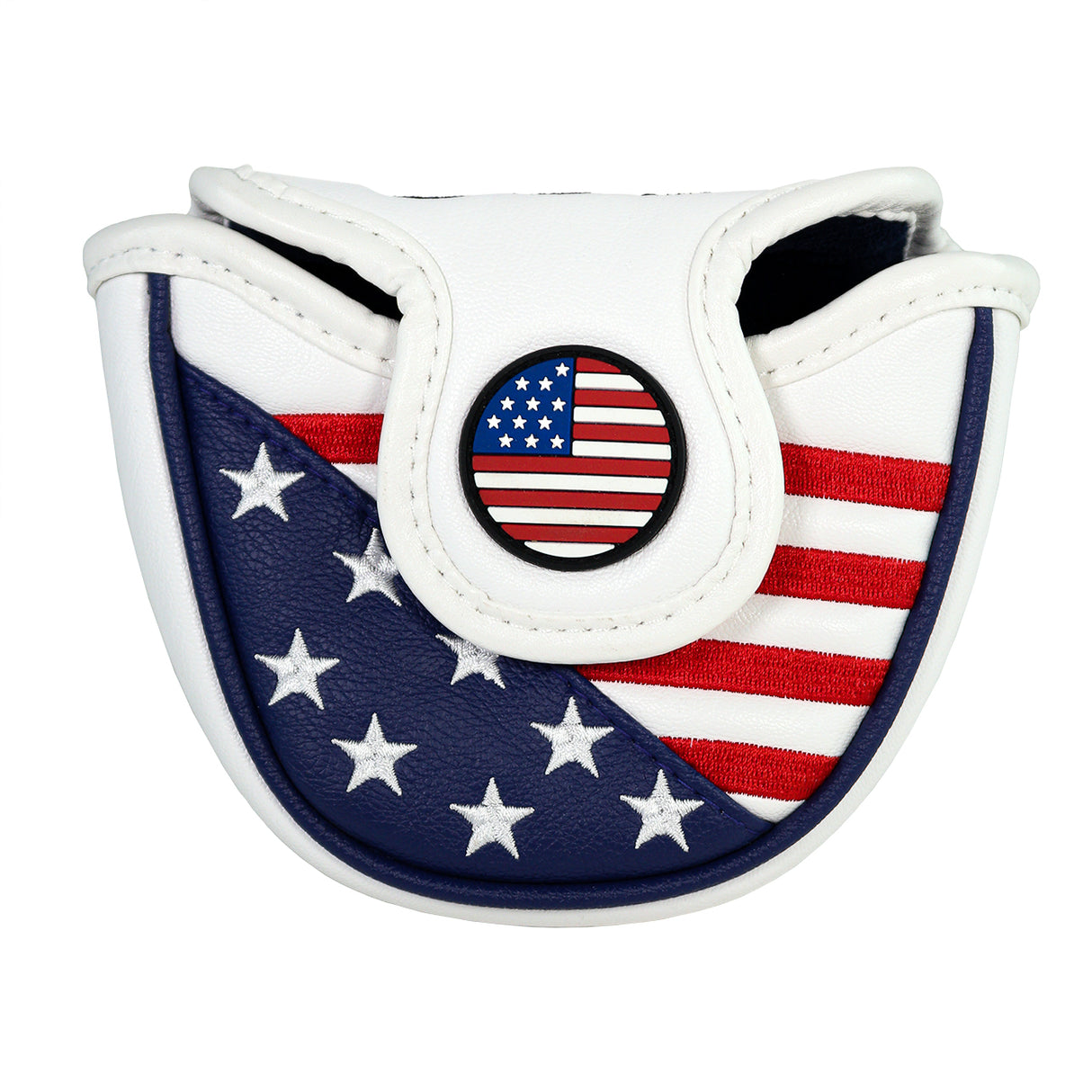 JP Lann USA Stars and Stripes Driver Fairway/Hybrid Headcover Leatherette Set 3 to 4 Pieces