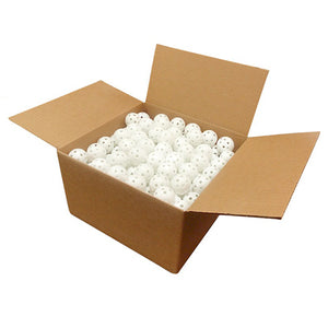 White Perforated Practice Golf Balls