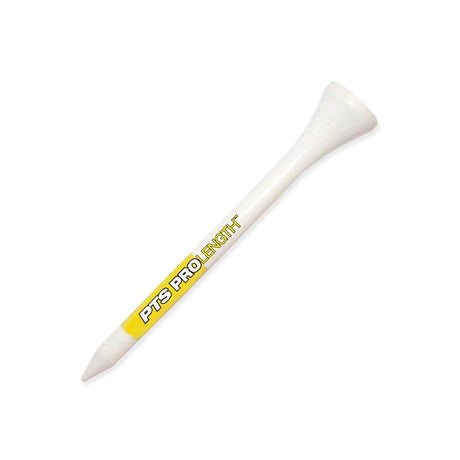 Pride Professional Tee System ProLength Tee, 2 3/4" - 175 Count (Yellow on White)