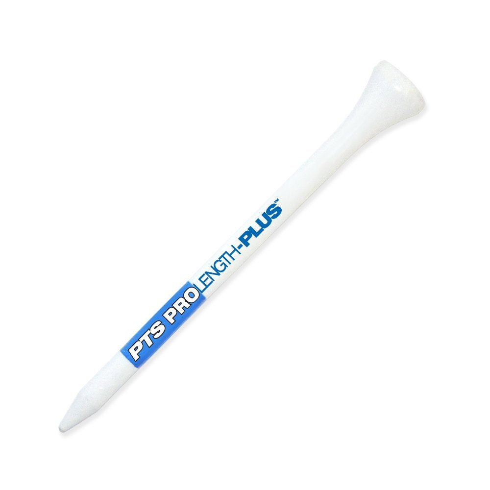 Pride Professional Tee System ProLength Plus Tee, 3 1/4"-135 Count (Blue on White)