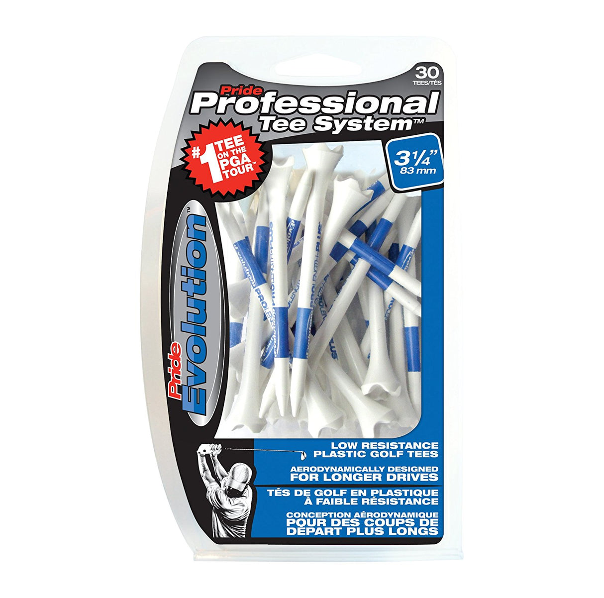 Pride Professional Tee System Evolution Tee: 2 3/4", 3 1/4"