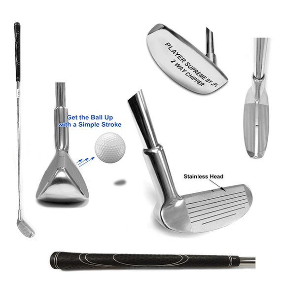 Player Supreme Stainless Steel Two Way Ball Golf Chipper