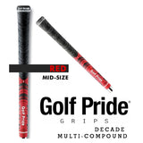 Golf Pride Decade Multi Compound Grip Mid Size Red