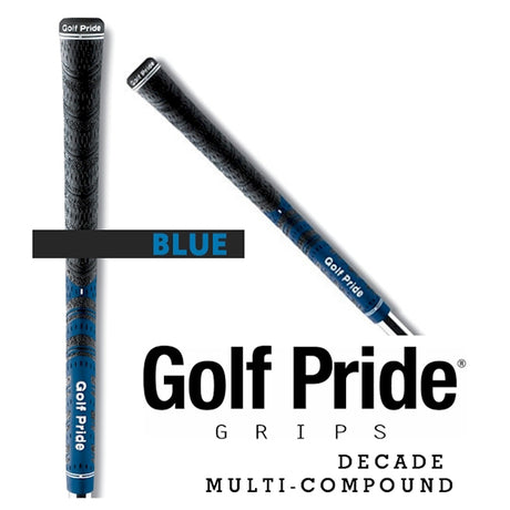 Golf Pride® Decade Multi-Compound Grip Standard-4 Colors (BUY 10 - GET 3 FREE!)  (Must add a set of 10 and set of 3 of same grips...Discount taken at check out.)