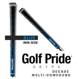 Golf Pride Decade Multi Compound Grip Mid Size Blue
