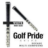 Golf Pride Decade Multi Compound Grip Mid Size White