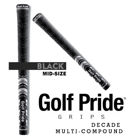 Golf Pride® Decade Multi-Compound Grip Mid-Size (BUY 10 - GET 3 FREE!)  (Must add a set of 10 and set of 3 of same grips...Discount taken at check out.)