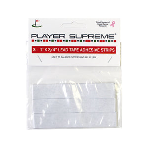 Player Supreme 1'x3/4" Lead Tape Adhesive Strips