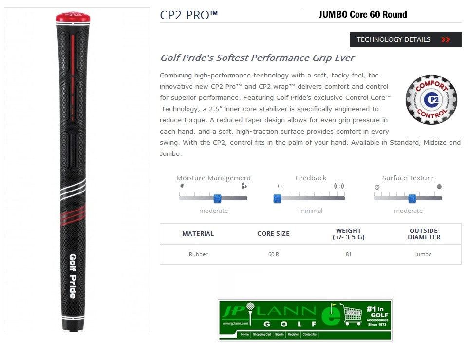 Golf Pride® CP2 Pro Grip - 4 sizes