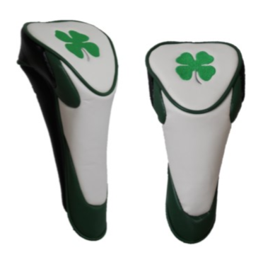 JP Lann Lucky Four Leaf Clover Shamrock Fairway OR Hybrid Golf Club Head Cover