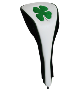 JP Lann Golf’s Lucky Irish Four Leaf Clover Shamrock Headcover For Drivers – Easy on-off Magnetic Closure - Premium Leather – Fits 460cc Drivers