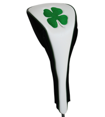 JP Lann Golf’s Lucky Irish Four Leaf Clover Shamrock Headcover For Drivers – Easy on-off Magnetic Closure - Premium Leather – Fits 460cc Drivers