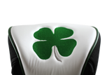 JP Lann Golf’s Lucky Irish Four Leaf Clover Shamrock Headcover For Drivers – Easy on-off Magnetic Closure - Premium Leather – Fits 460cc Drivers