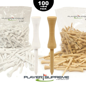 Player Supreme PREMIUM Step Golf Tees 100 Count (2 3/4" or 3 1/4")