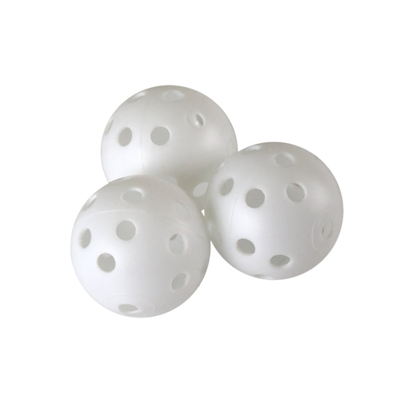 White Perforated Practice Golf Balls 12 Count